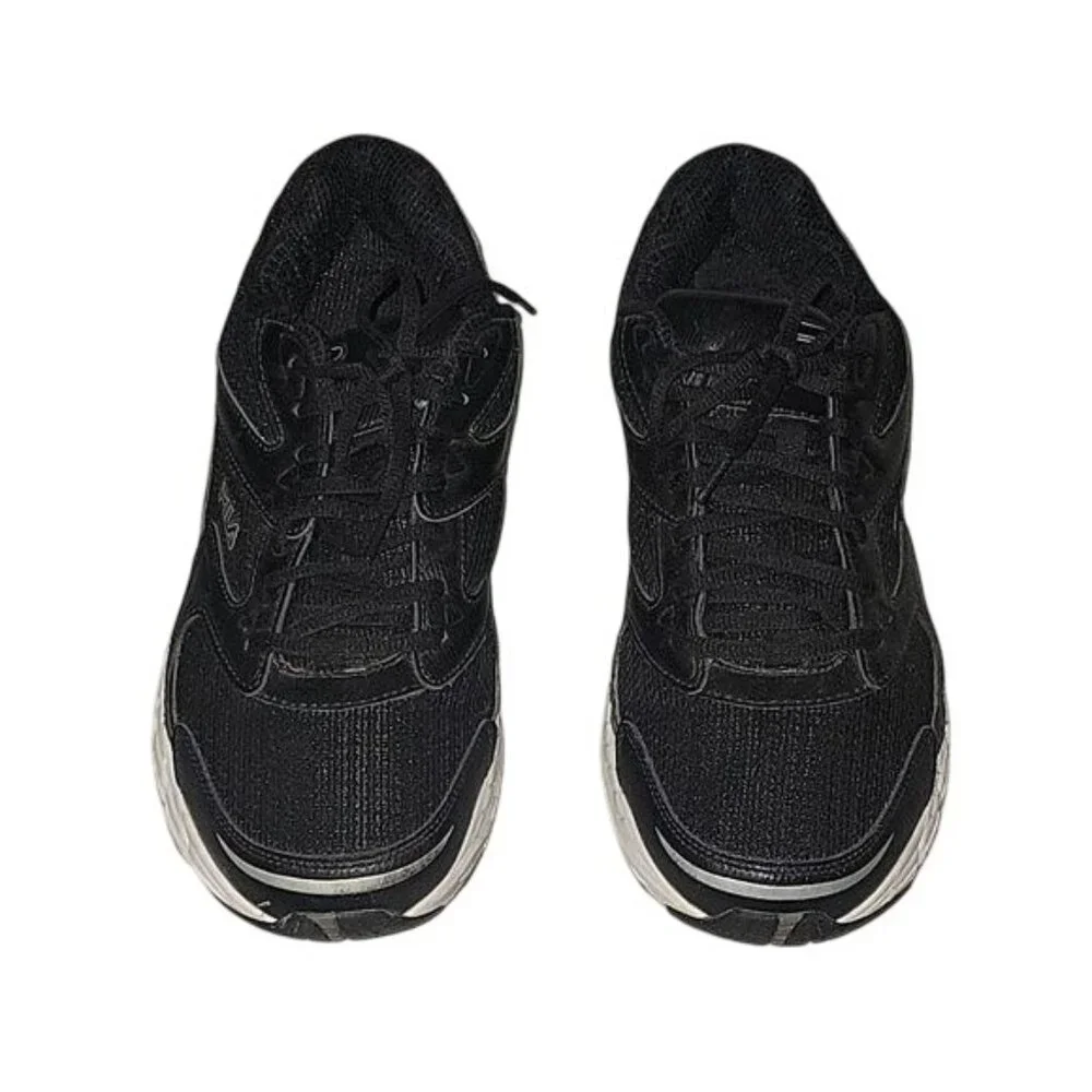 Fila Black & White Mens Athletic Running Shoes‎ Size 11 walking running workout